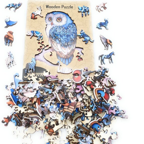 Suvira Animal Wooden Puzzle - Engaging, Educational, Owl - Picture 5 of 11